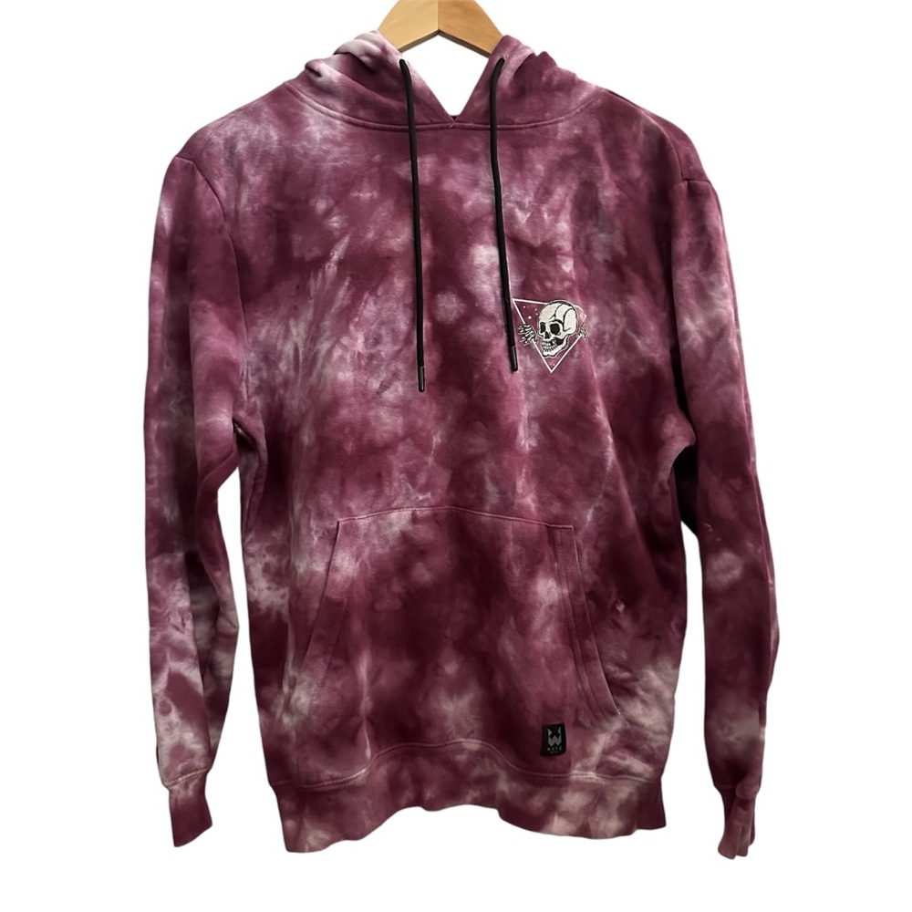 WXYZ Skull Tie Dye Pullover Hoodie Sweater
